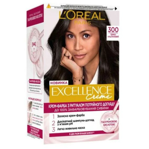 Крем-фарба для волосся Loreal Paris Excellence Creme 300 темно